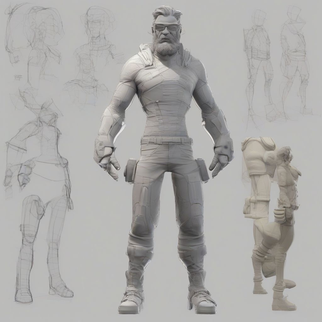 3D Character Design Process