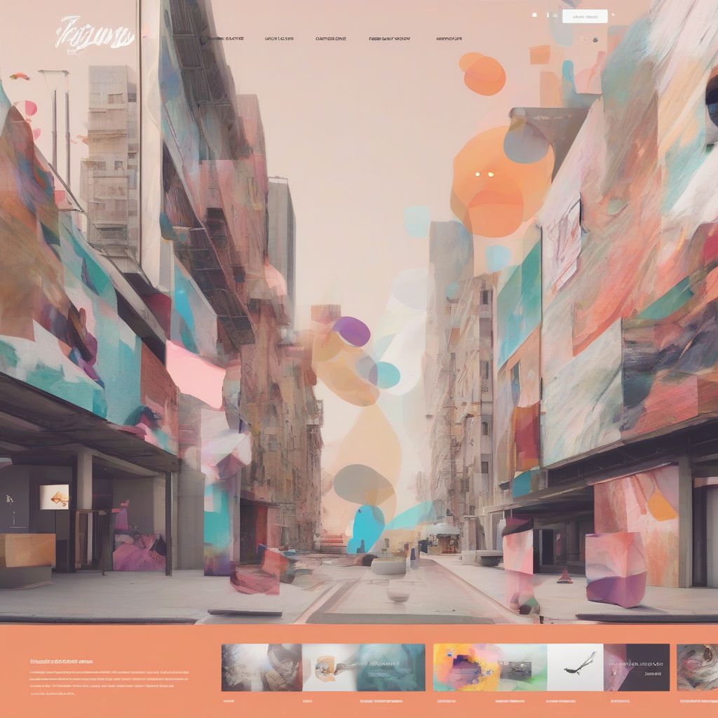 Interactive Art Portfolio Example