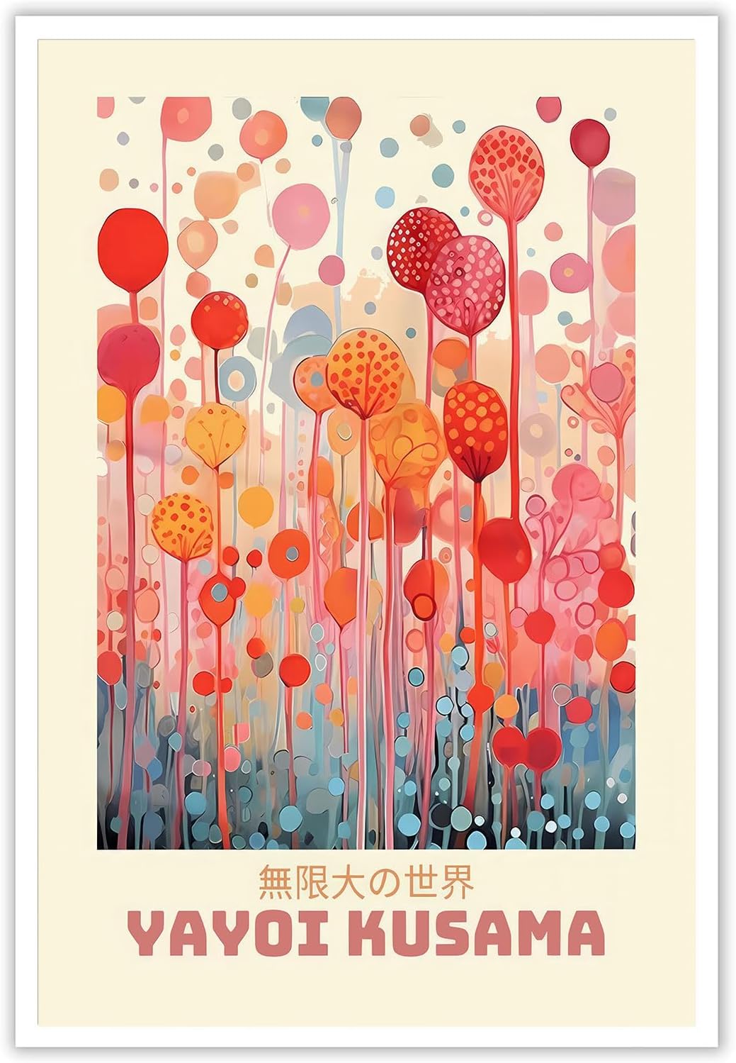 YOYIAXT Japanese Wall Art Abstract Japanese Botanical Wall Decor Funny Colorful Aesthetic Canvas Posters Prints Artwork Gallery Picture Decor for Living Room Bedroom