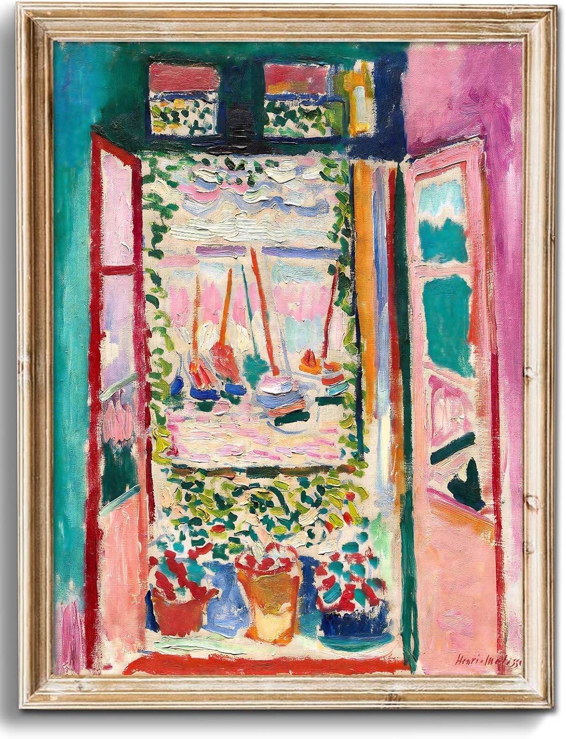 Uniro Matisse Wall Art Prints, Matisse Poster Vintage Famous Artist Oil Canvas Painting, Modern Abstract Colorful Aesthetic Poster for Room Decor, Vintage Gallery Art Pictures for Bedroom Bathroom Kitchen Decor( 8